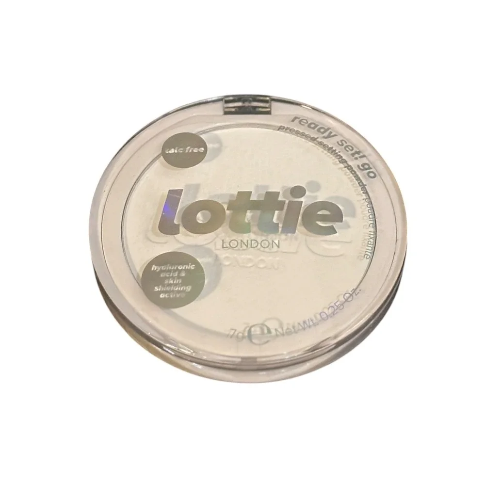 Lottie London Ready Set Go Pressed Setting Powder True Translucent Talc Free 7g